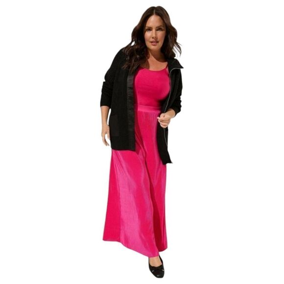 TORRID Plus Size Shaker Stich Thick Warm Cardigan Zip- Sweater/ Jacket - Picture 8 of 16